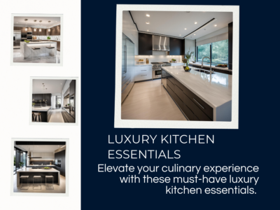 Luxury Kitchen Essentials, Contemporary Kitchen, Modern Kitchen Design, Custom Cabinetry, High-Tech Appliances